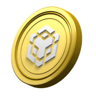 Yhteisön luottamusalueen koristeellinen elementti, jossa Binance BNB -kolikko